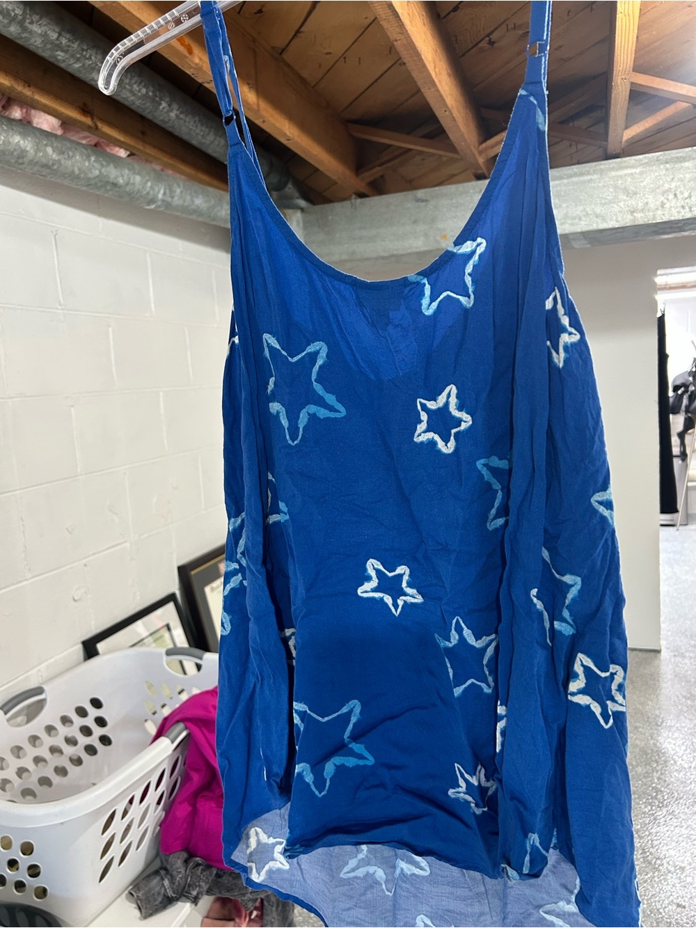 torrid Blue Star-Print Spaghetti Strap Camisole - Picture 2 of 3